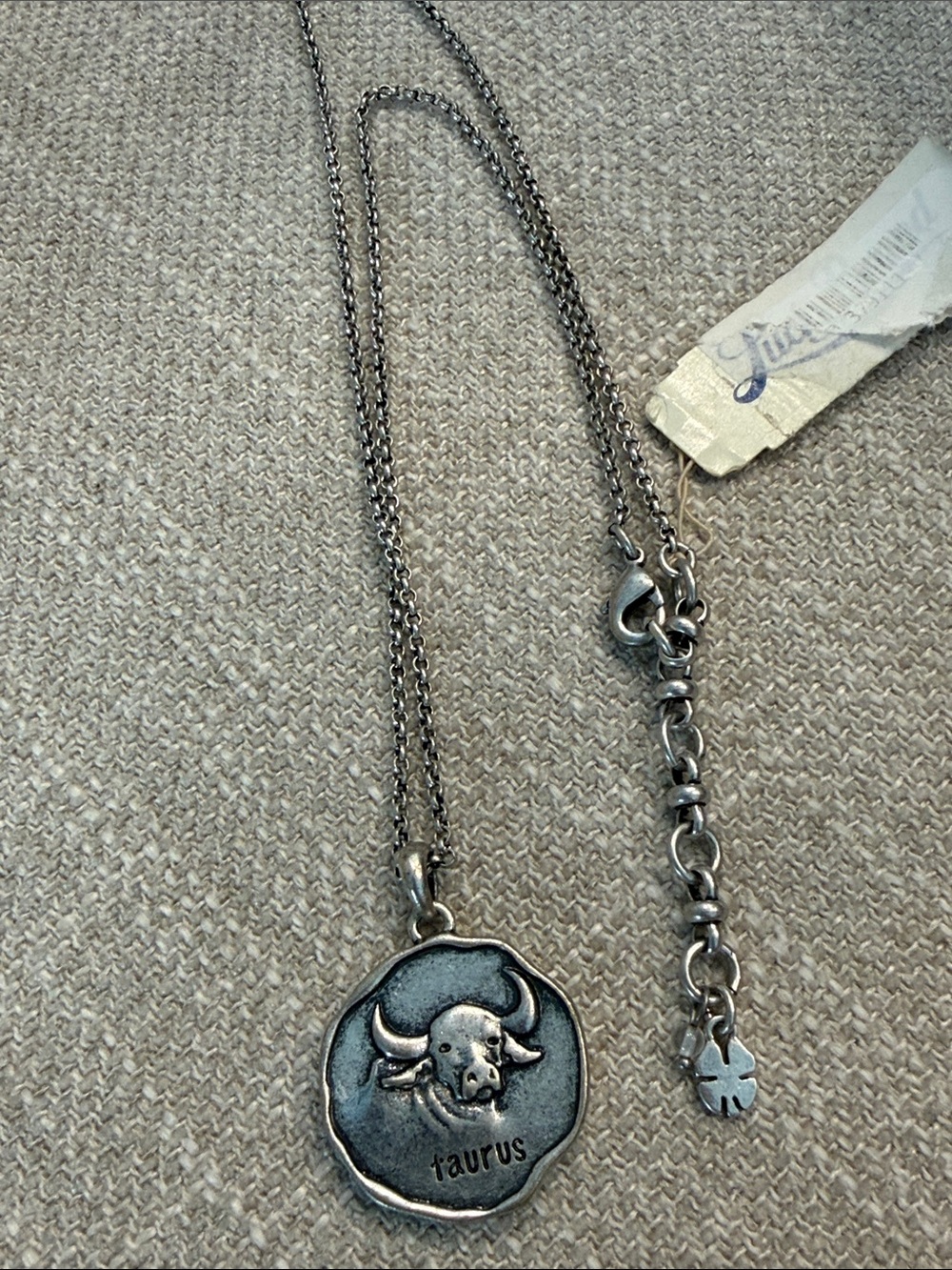 Lucky Brand Taurus zodiac sign necklace